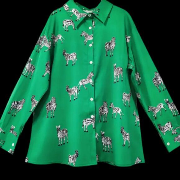 Zebra🦓 Blouse - Picture 1 of 7